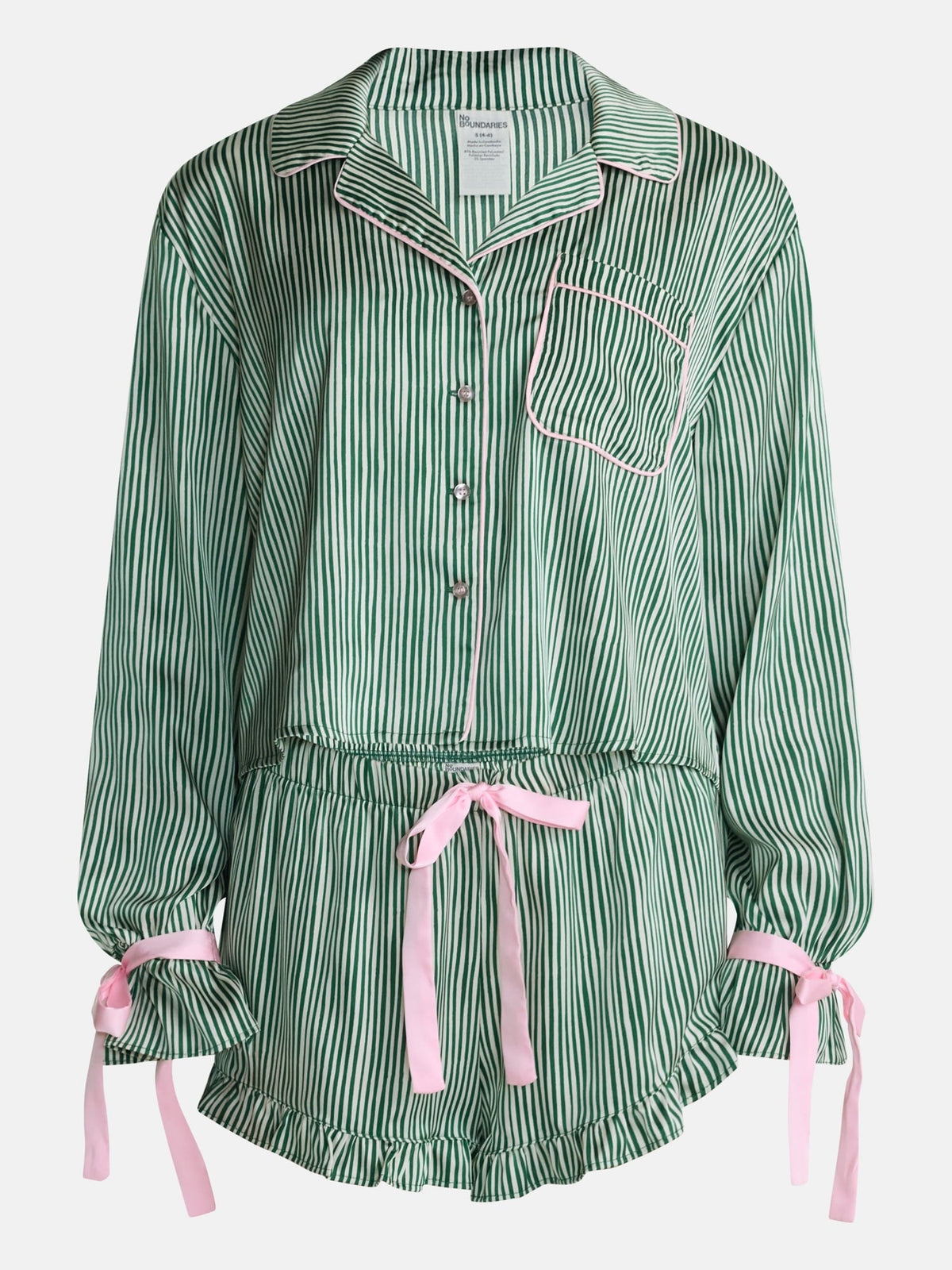 No Boundaries conjunto de descanso de dos piezas color Green Wave #color_NOB Green Wave