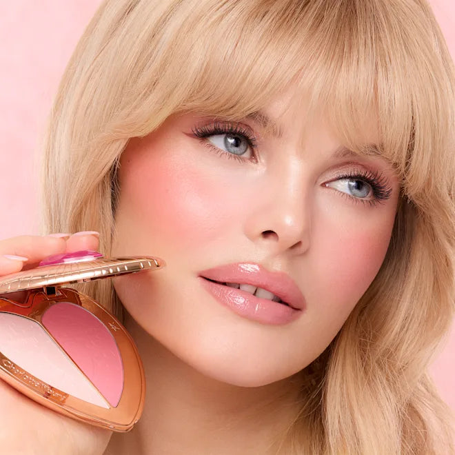 Pillow Talk Beauty Soulmates Airbrush Flawless Finish Brightening and Blush Powder Palette