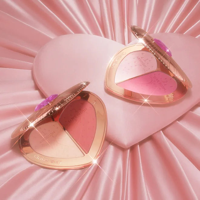 Pillow Talk Beauty Soulmates Airbrush Flawless Finish Brightening and Blush Powder Palette