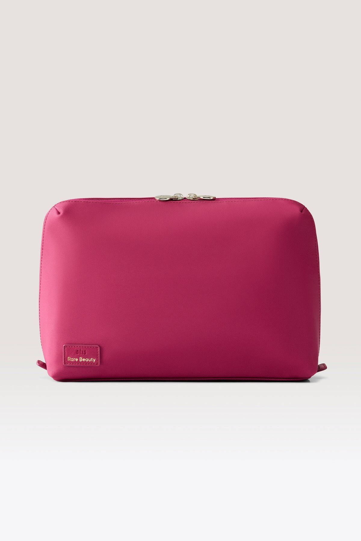 Cosmetiquera grande BÉIS Rare Beauty Limitless tamaño L color frambuesa vista exterior #tamaño_L