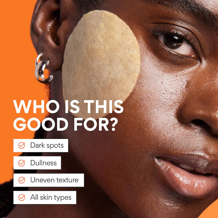 Daily Vitamin C Korean Brightening Toner Pads with Niacinamide for Dark Spots