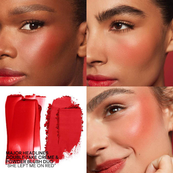 Major Beauty Headlines Double-Take Creme & Powder Blush Duo