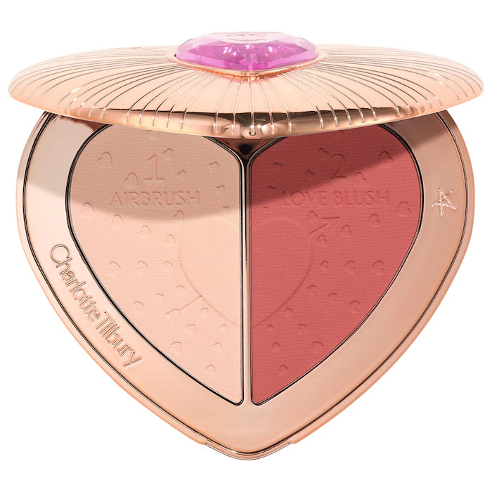 Pillow Talk Beauty Soulmates Airbrush Flawless Finish Brightening and Blush Powder Palette