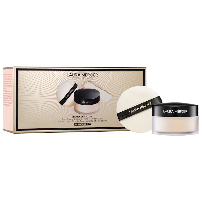 Indulgent Icons Translucent Loose Powder & Velour Puff Duo Gift Set