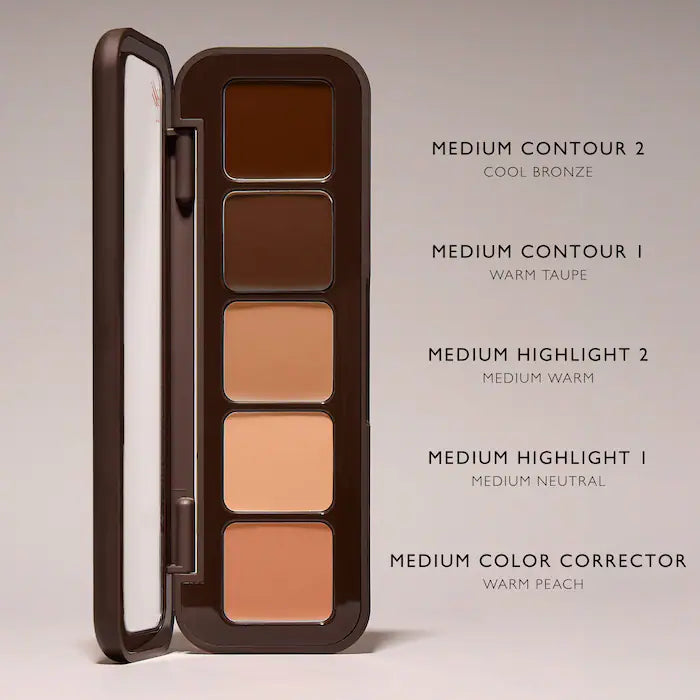 paleta de contorno e iluminador en crema Mary Phillips #color_MPH Medium