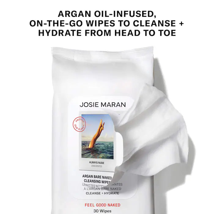 Toallitas desmaquillantes Josie Maran con aceite de argán y aloe