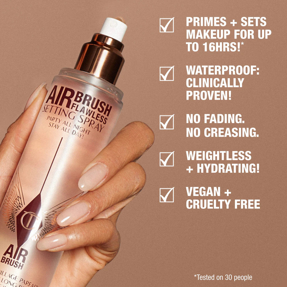 Mini Airbrush Flawless Setting Spray Duo Gift Set