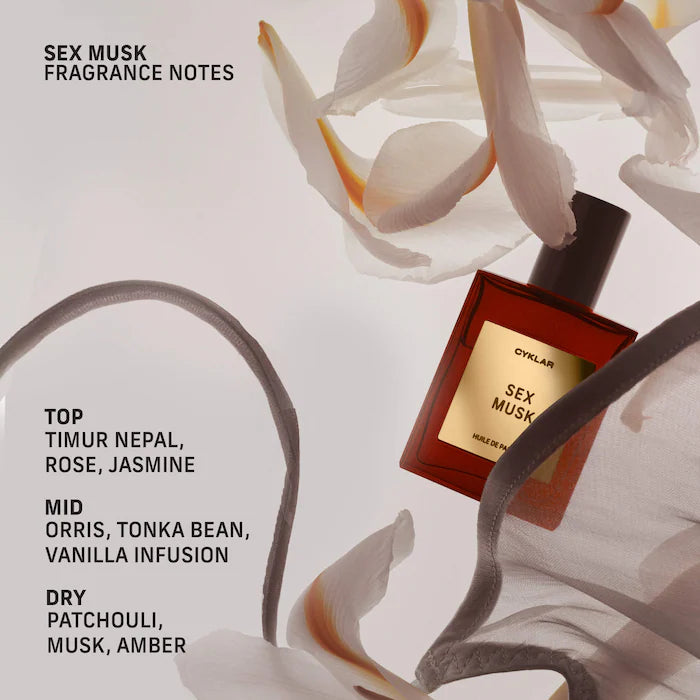 Sex Musk Roll-On Perfume Oil with Vanilla and Orris