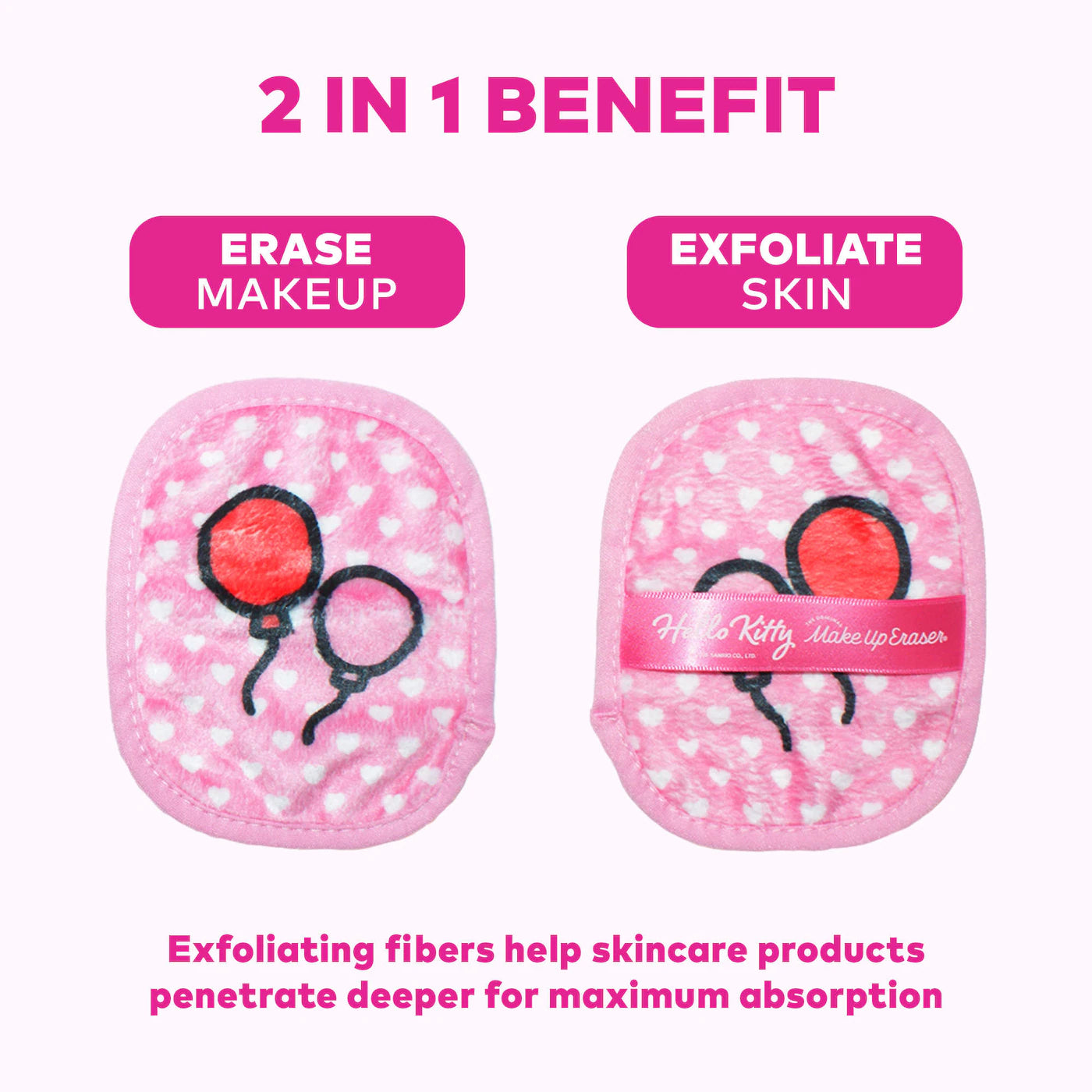 Hello Kitty Cutie Pie 7- Day Set Reusable Makeup Remover