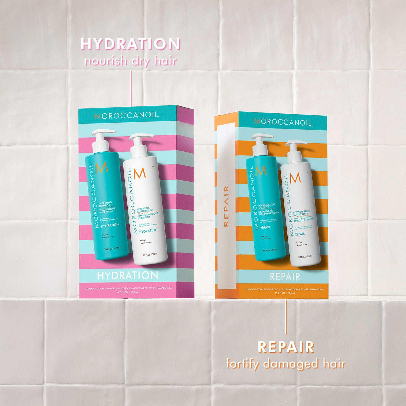 Hydration Shampoo & Conditioner Half-Liter Set