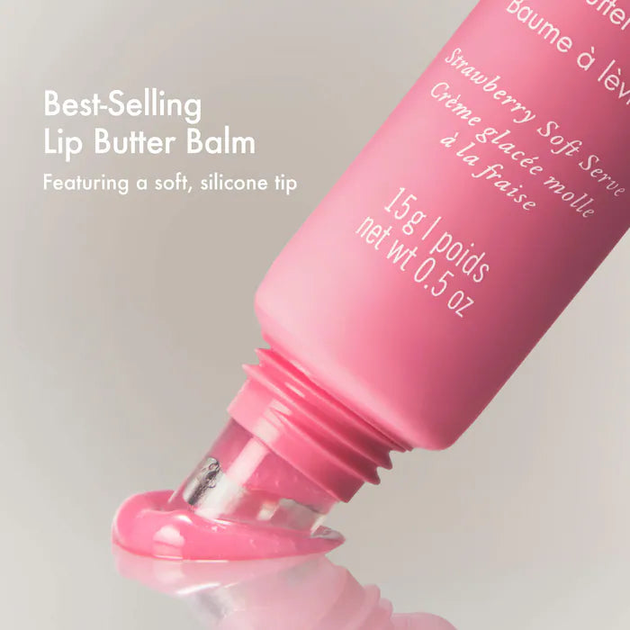Sweet Pink Duo with Birthday Cake + Strawberry Soft Serve Lip Butter Balm