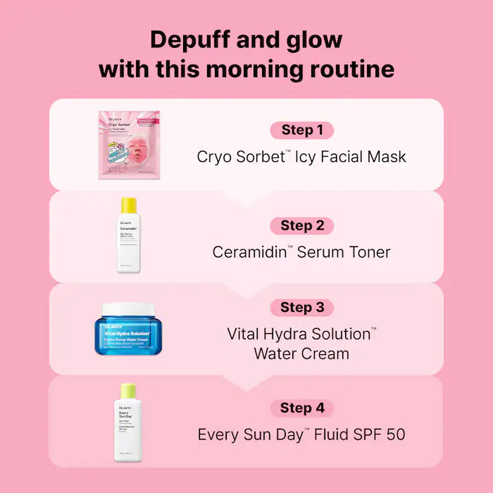Cryo Sorbet Icy Facial Mask to Visibly Depuff