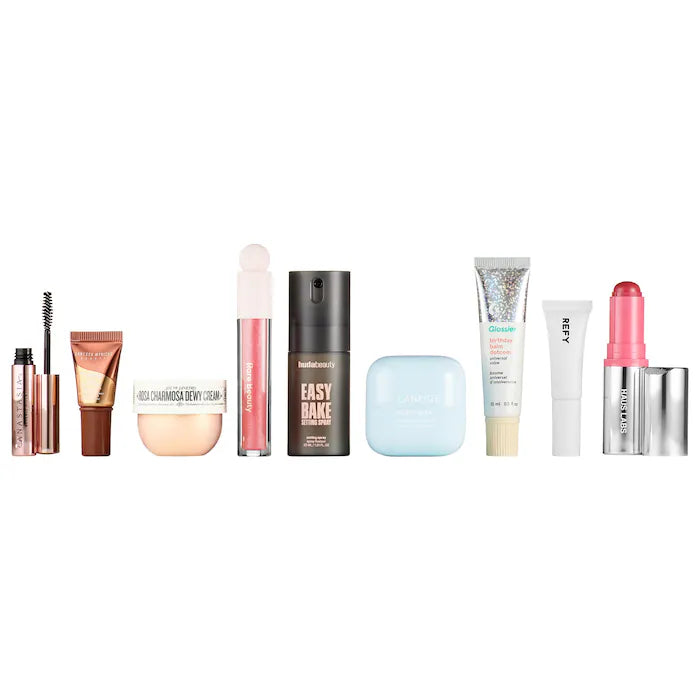 Set de maquillaje y skincare Sephora Favorites con 9 productos