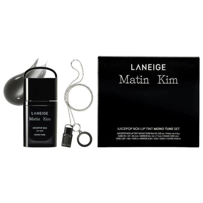 LANEIGE x MATIN KIM JuicePop Box Lip Tint Mono Tune Set with Wearable Keychain & Mirror