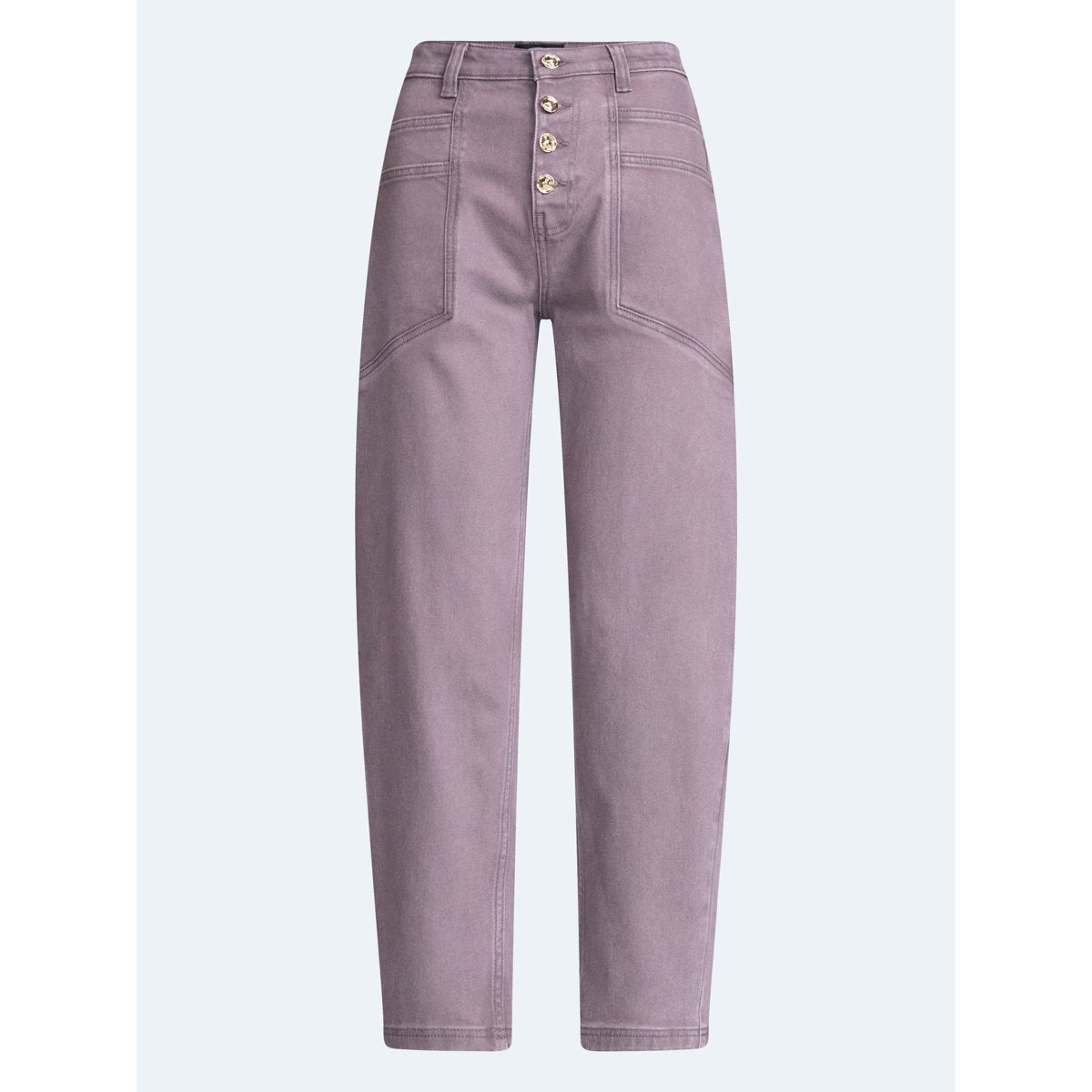 Scoop pantalón Purple Fog de tiro alto y corte slim desde la rodilla #color_SCOOP Purple Fog