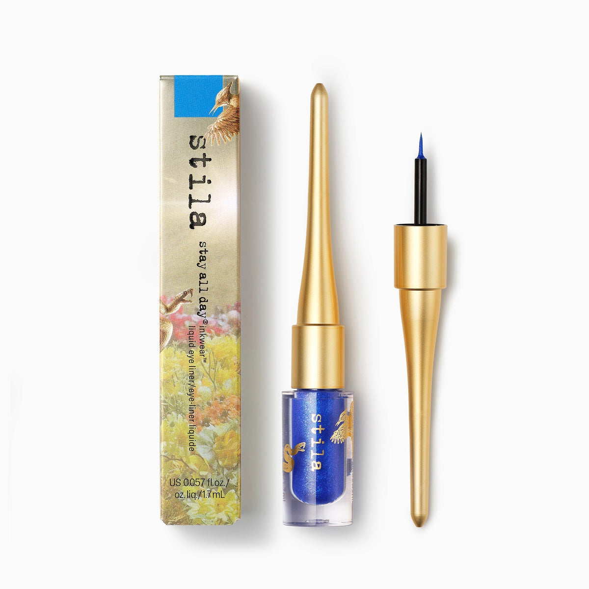 Caja ilustrada y delineador líquido Stay All Day InkWear Electric Sky de Stila #color_Electric Sky