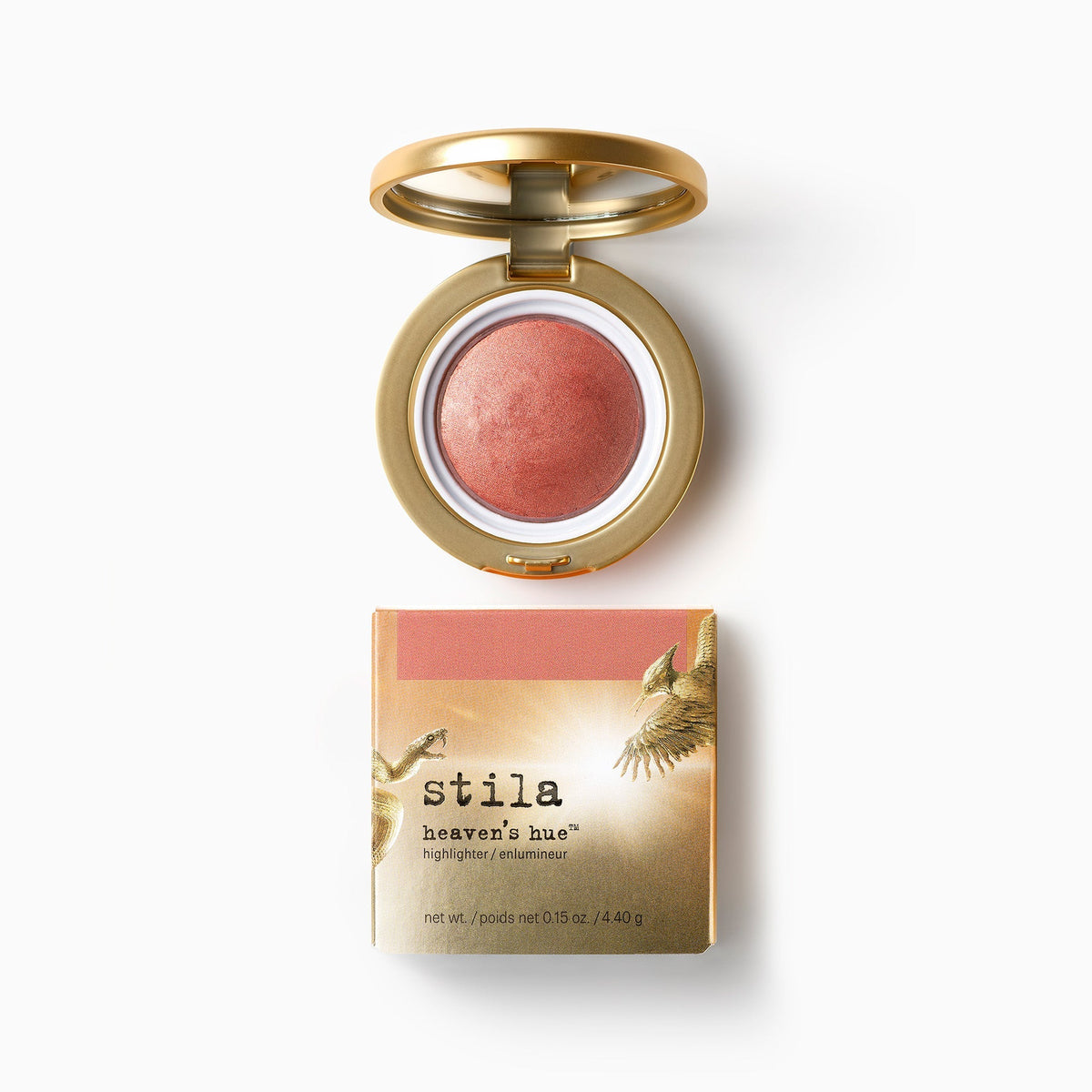 Caja del iluminador Stila Heaven's Hue Rosy Dream con empaque ilustrado de edición especial #color_Rosy Dream