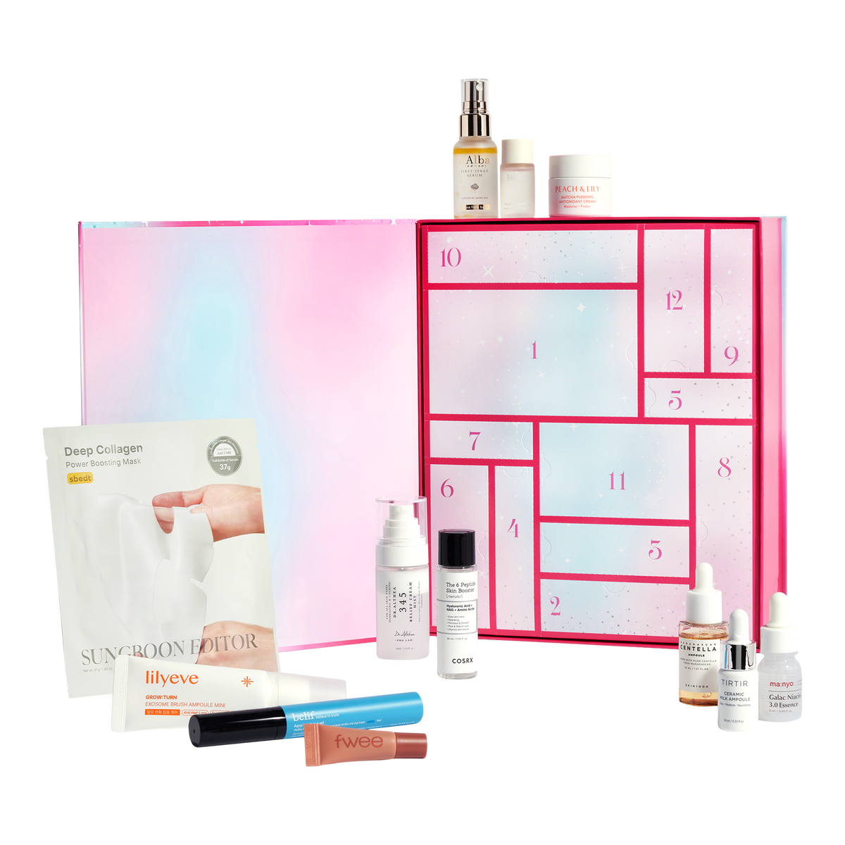 ULTA Beauty 12 Days To Glass Skin Advent Calendar - 12 pz imagen 2