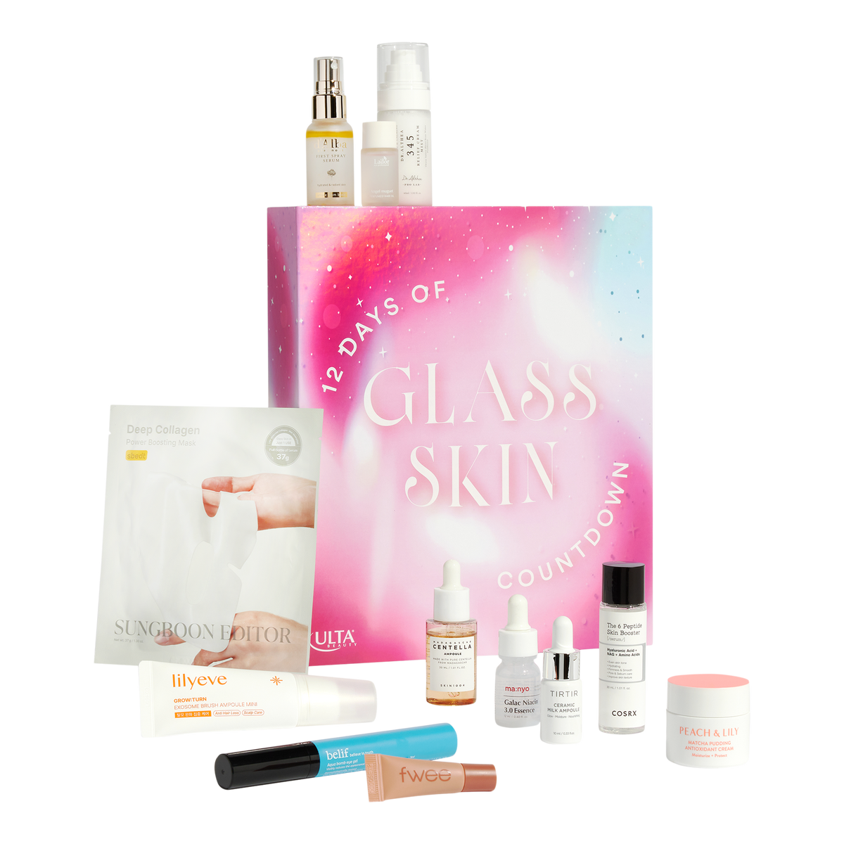 ULTA Beauty 12 Days To Glass Skin Advent Calendar - 12 pz imagen 4