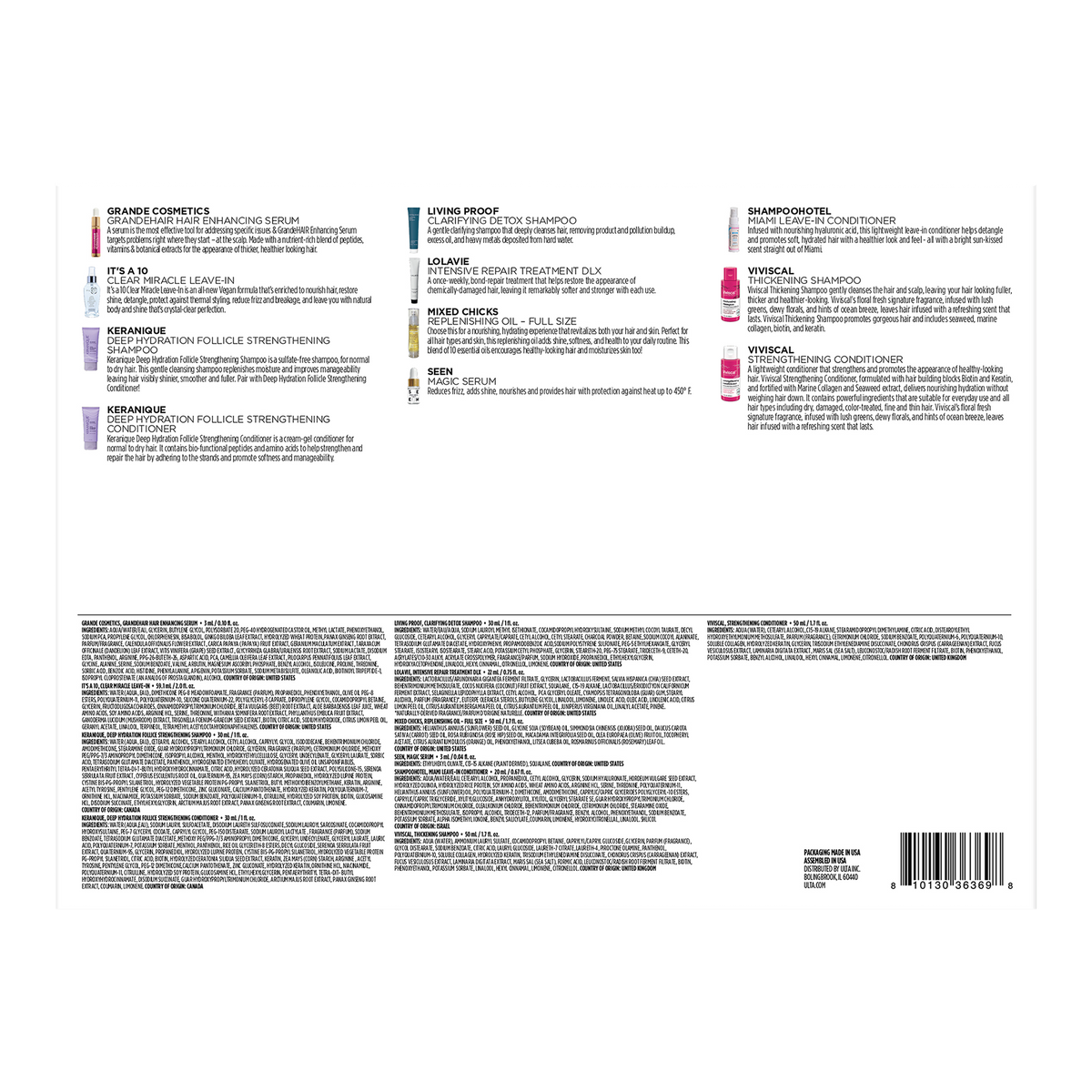 Beauty Finds Ulta Beauty Clean And Fresh Hair 11 Piece Set imagen 4