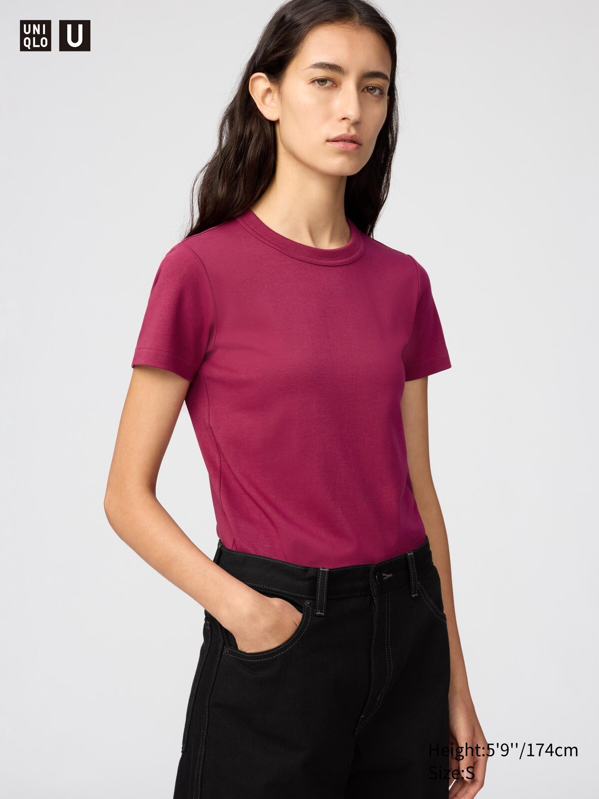 Crew Neck T-Shirt UNIQ 15 RED #color_UNIQ 15 RED
