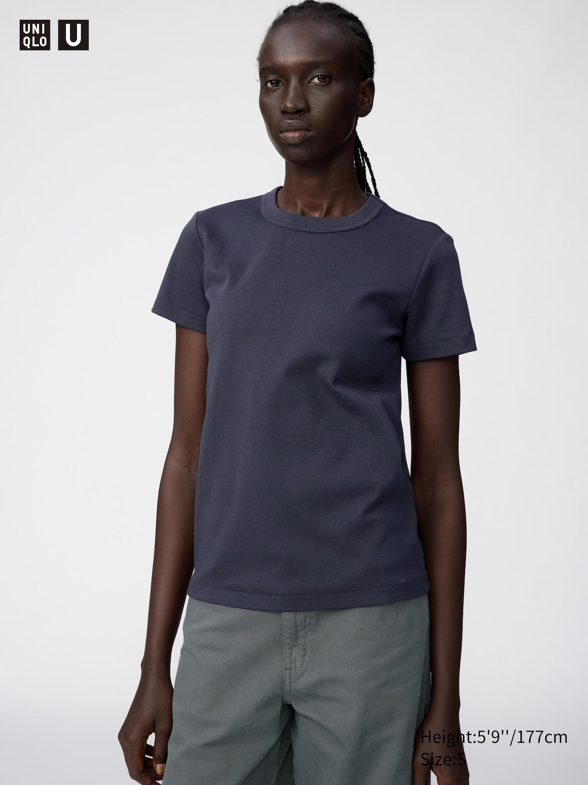 Crew Neck T-Shirt UNIQ 69 NAVY #color_UNIQ 69 NAVY