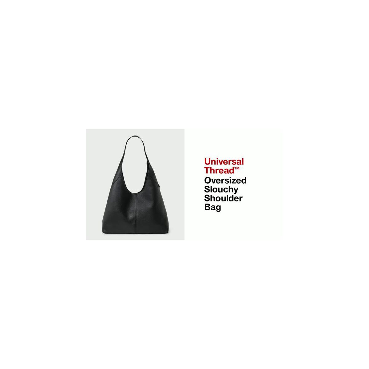 Universal Thread Faux Shearling bolso de hombro oversize de textura tipo borreguito sintético