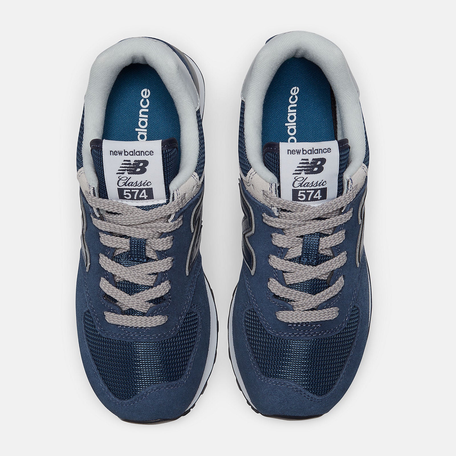 Men's 574 Navy with white