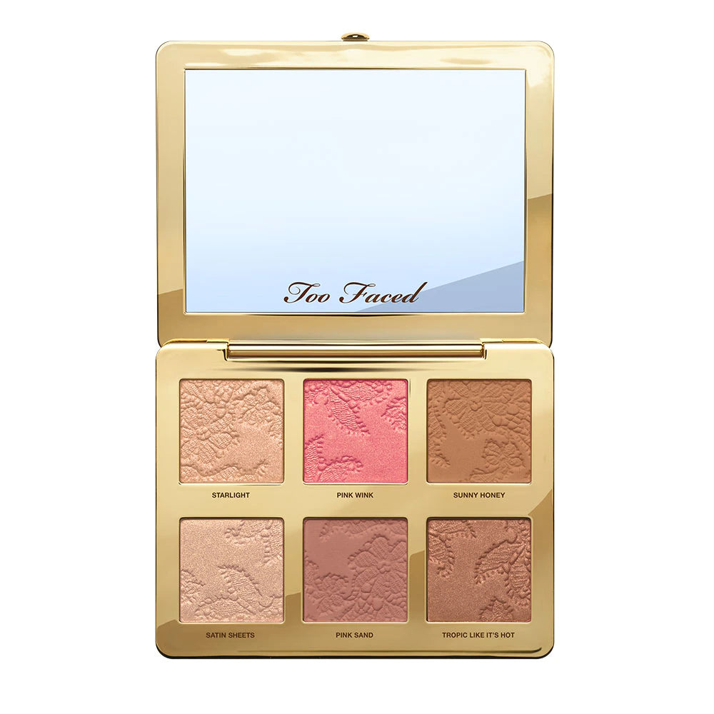 Natural Face Highlight, Blush, & Bronzing Veil Face Palette