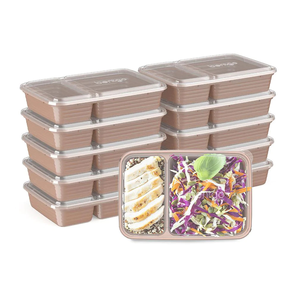 Bentgo Prep 2-Compartment Meal Prep Containers